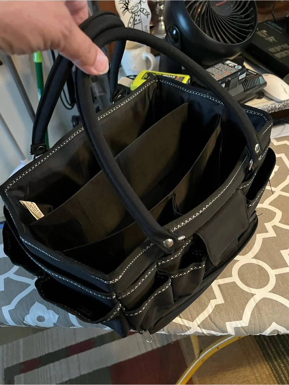 Everyday Organizer Tote Bag in Brown
